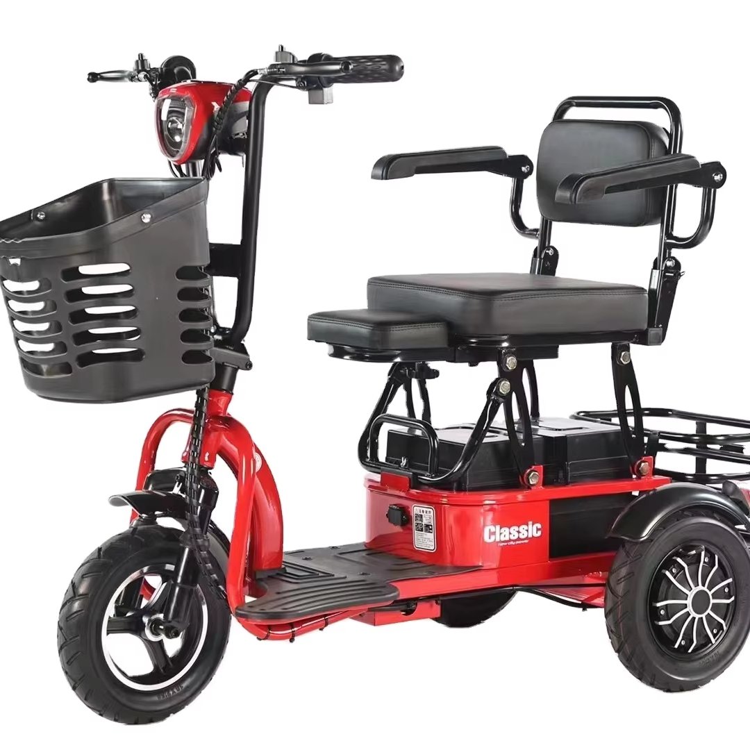 Convenient New Reverse Trike Motorcycle by Chinese Manufacturers Smart Sensor Three-Wheel Scooter for Unisex 12ah 30ah Batters